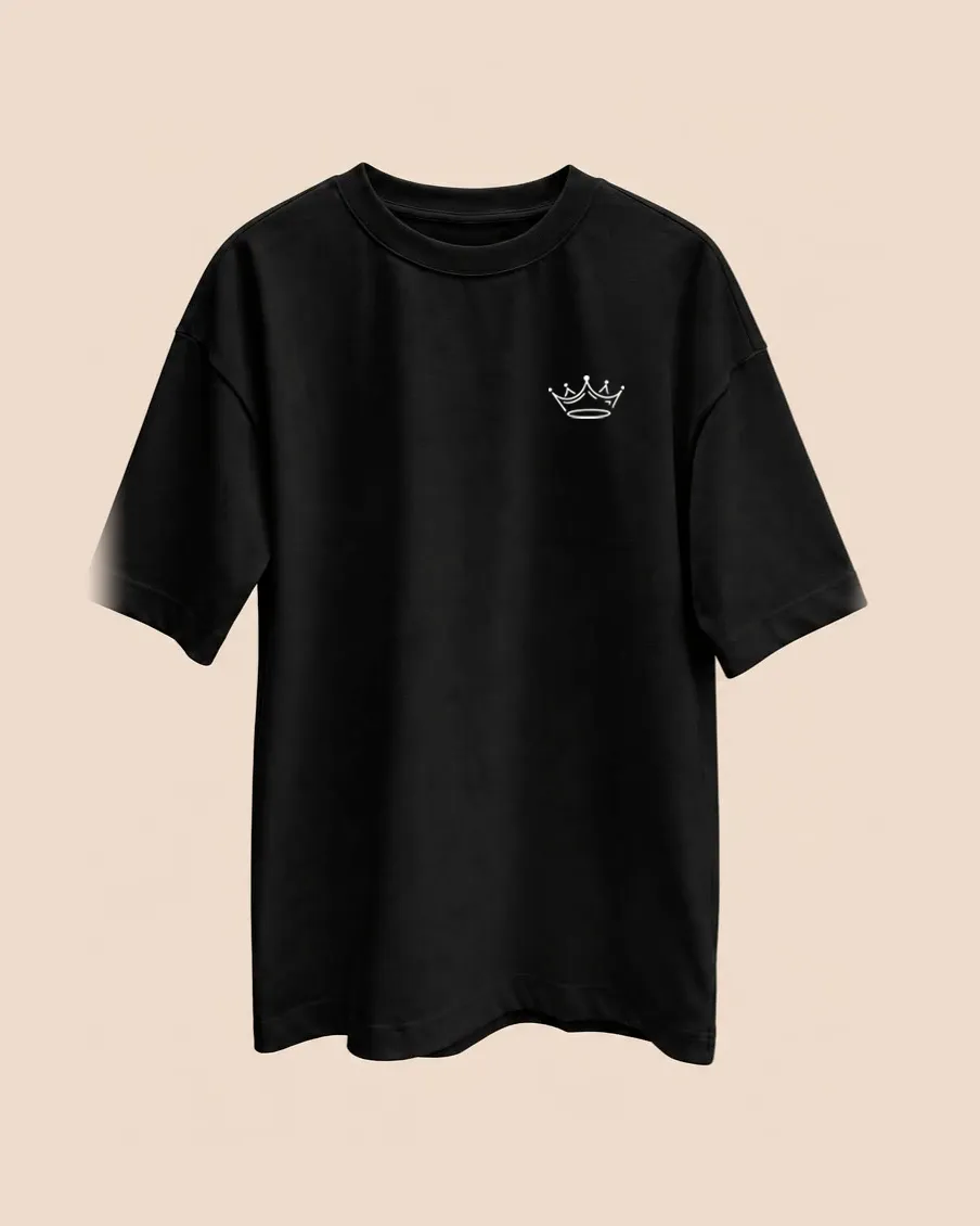 Camiseta Nombres, color negra, vista de frente